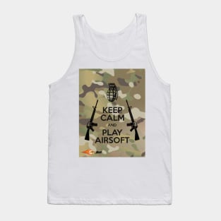 KEEP CALM and PLAY AIRSOFT, TACTICOOL STYLE Tank Top